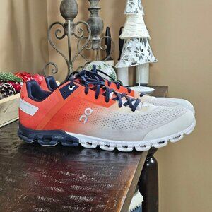 On Running Men's Cloudflow Mesh Rust Eclipse Trainers, Sz 13